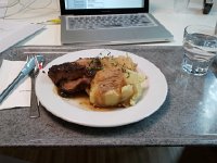 2014-01-14 13.14.54  14 Jan - splurging for lunch at UniL before going to Geneva